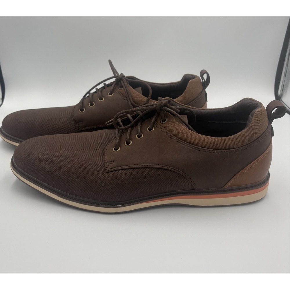 BRUNO MARC MEN'S, BROWN OXFORD DRESS SHOES SIZE 12